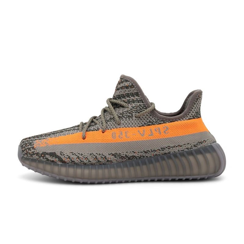 Zapatillas Adultos Boost Premium 350V: Energía y Estilo en Gris y Naranja.