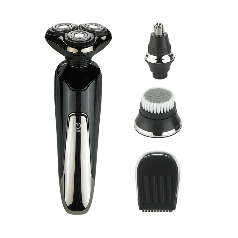 Afeitadora Eléctrica 3-en-1 para Hombre, Impermeable y Recargable USB | RSM-1505, ¡Tu Ritual de Aseo Perfecto!