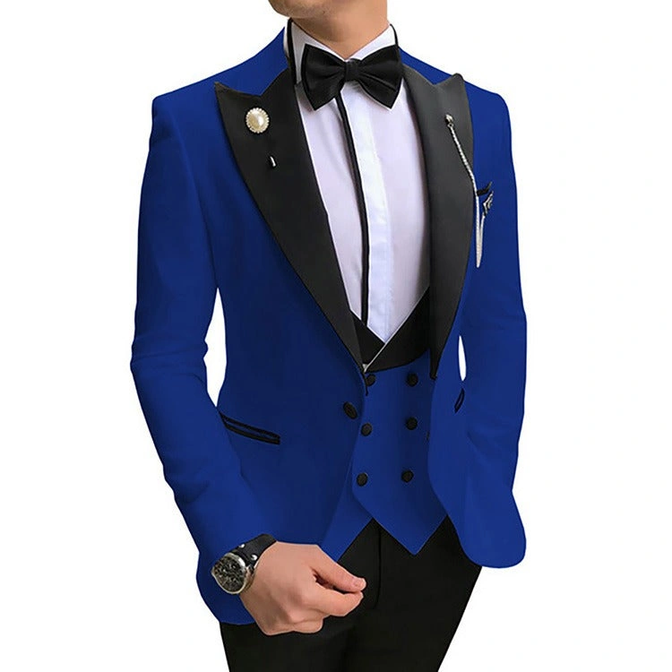 Traje de hombre elegante: Boda, fiesta, graduación. Tres piezas, ajuste perfecto, ¡luce impecable!