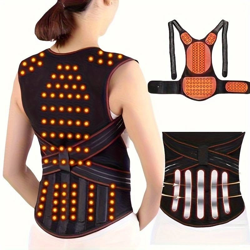 Corrector de postura unisex: ¡Espalda alineada y confianza renovada! Chaleco térmico ajustable | H80